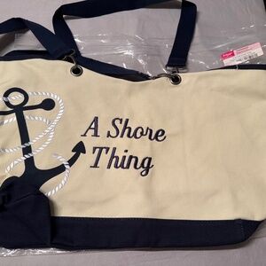 Thirty one Canvas Crew Tote with anchor